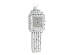 Krebs Glas Lauscha Weihnachtsornament Damenuhr 1-tlg. 10cm