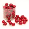 Krebs Glas Lauscha Weihnachtskugeln Mini Rot 3cm