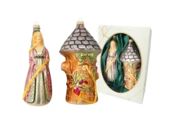 Krebs Glas Lauscha Weihnachtsornamente Rapunzel 2-tlg. 15cm