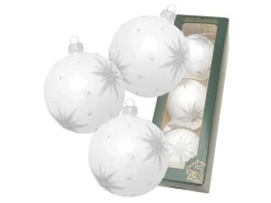 Krebs Glas Lauscha Weihnachtskugeln Komet 3er-Set 8cm