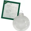 Krebs Glas Lauscha Weihnachtskugeln Uni-Design Clarissa Transparent 8cm