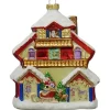 Krebs Glas Lauscha Weihnachtsornament Santas House 1-tlg. 13cm