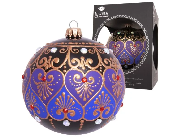 Krebs Glas Lauscha Weihnachtskugel Byzanz 1-tlg. 8cm