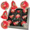 Krebs Glas Lauscha Weihnachtskugeln und Glocken Ilex 9-tlg. 8cm