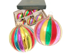 Krebs Glas Lauscha Weihnachtskugeln Bright 6-tlg. 8cm