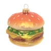 Krebs Glas Lauscha Weihnachtsornament Hamburger 1-tlg. 8cm