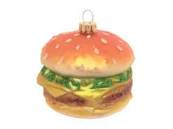 Krebs Glas Lauscha Weihnachtsornament Hamburger 1-tlg. 8cm