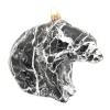 Krebs Glas Lauscha Weihnachtsornament Bär Marmor 1-tlg. 10cm