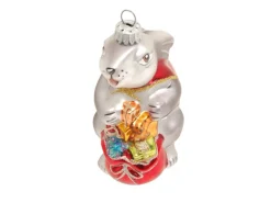 Krebs Glas Lauscha Weihnachtsornament Hase Paul 1-tlg. 10cm
