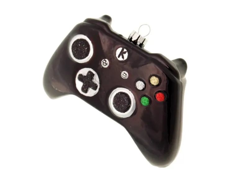 Krebs Glas Lauscha Weihnachtsornament PS Controller Schwarz 1-tlg. 8cm