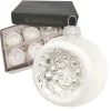 Krebs Glas Lauscha Weihnachtskugeln Reflex 6er-Set 8cm