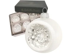 Krebs Glas Lauscha Weihnachtskugeln Reflex 6er-Set 8cm
