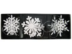 Kristalle zum Hängen Weiß 7 cm 6 Stück