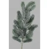 Kunstzweig Tannen-Busch mit Eis und Glitzer 64 cm Grün