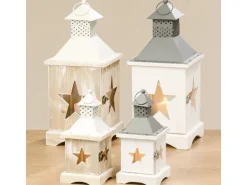 Laterne Kolding ca. 44 x 19 x 19 cm 2fach sortiert Weiß