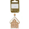 Lebkuchenhaus zum Hängen aus Polyresin 6 cm