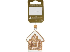 Lebkuchenhaus zum Hängen aus Polyresin 6 cm