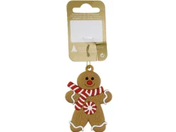 Lebkuchenmann zum Hängen aus Kunststoff 7 cm