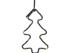 LED Außen-Lichtervorhang Tannen Schwarz