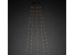 LED Baummantel mit Ring mit Tropfen 180 bernsteinfarbenen LEDs innen