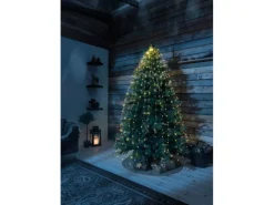 LED Baummantel mit Ring mit Tropfen 180 bernsteinfarbenen LEDs innen