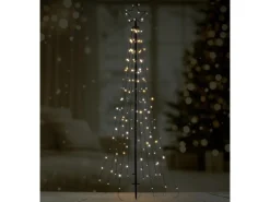 LED Fahnenmast mit Stern 170 LEDs 220 cm Kalt-/Warmweiß Innen & Außen