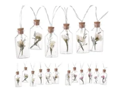 LED Lichterkette 6 Glasflaschen 100 cm 2-fach Sortiert