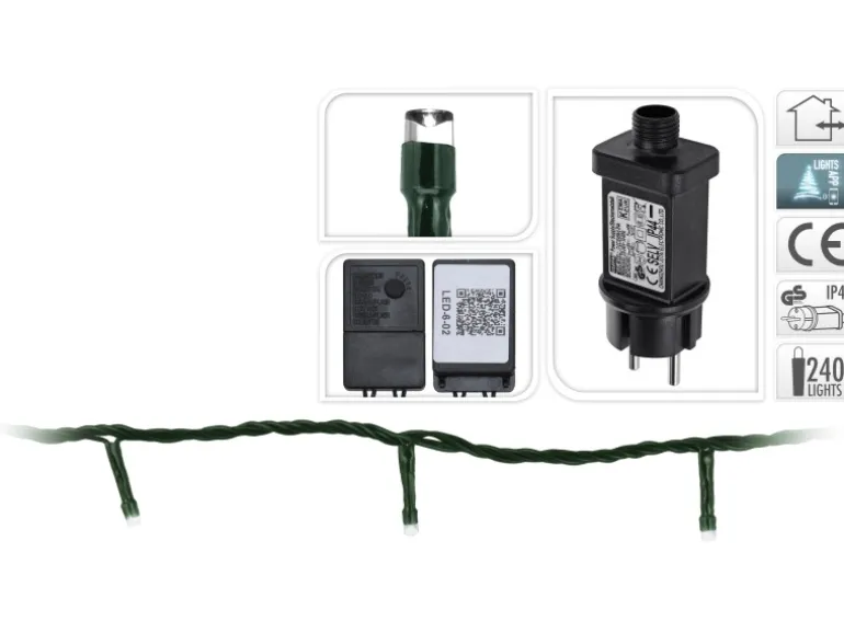 LED Lichterkette 240 warmweiße LEDs App-Steuerung innen und außen