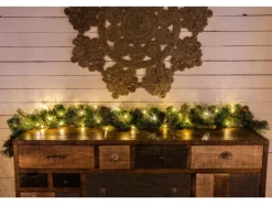 LED Lichterkette Tropfen 100 bernsteinfarbene LEDs Draht Silberfarben innen