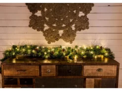 LED Lichterkette Tropfen 100 bernsteinfarbene LEDs Draht Schwarz innen