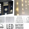 LED Lichterketten-Gardine mit 83 LEDs Timerfunktion 2 m