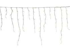 LED Lichtervorhang Eisregen 192 kaltweiß-blaue LEDs 8 Funktionen Innen und Außen