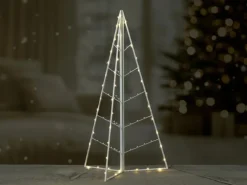 LED-Baum Eisen Weiß 60 cm x 31 cm x 100,5 cm