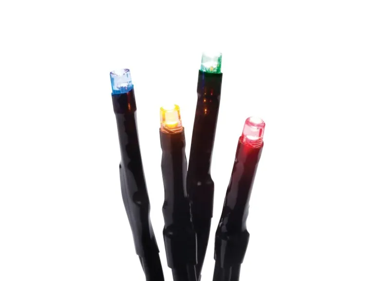 LED-Büschellichterkette 768 LEDs Bunt Schwarzes Kabel 8,5 m