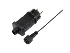 LED-Büschellichterkette 1.152 LEDs Kaltweiß Schwarzes Kabel 11,2 m