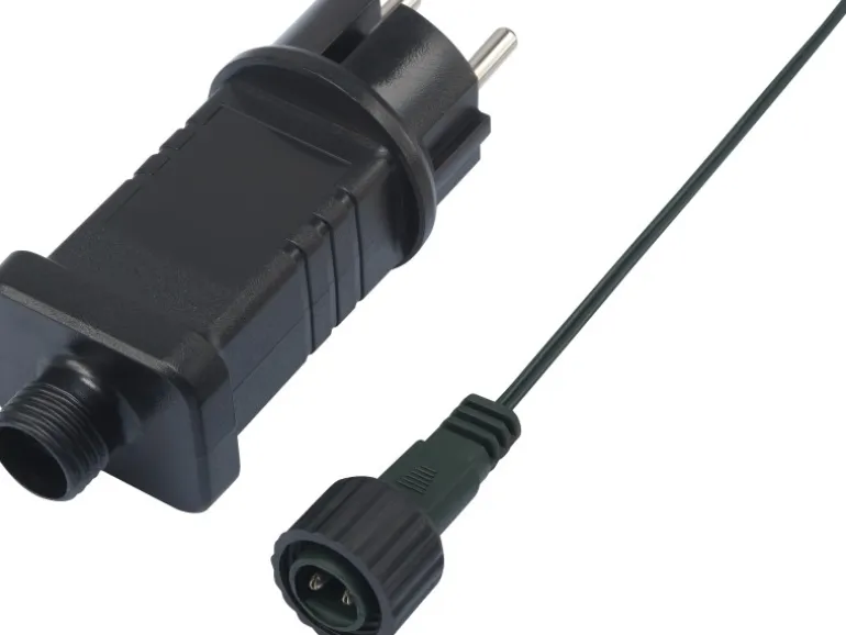 LED-Büschellichterkette 1.152 LEDs Warmweiß Schwarzes Kabel 11,2 m