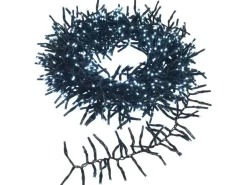 LED-Büschellichterkette 768 LEDs Kaltweiß Schwarzes Kabel 8,5 m