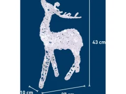 LED-Dekofigur Rentier 44 cm Kaltweiß