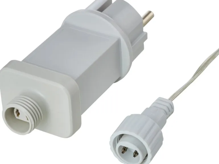 LED-Dekofigur Rentier 60 cm Weiß-Rot-Braun