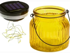 LED-Dekoglas Marrubio Gelb