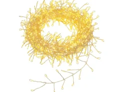 LED-Draht-Büschellichterkette 780 LEDs Warmweiß Transparentes Kabel 14 m