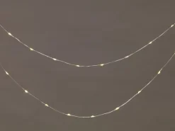 LED-Drahtlichterkette 320 LEDs Warmweiß Silbernes Kabel 35 m