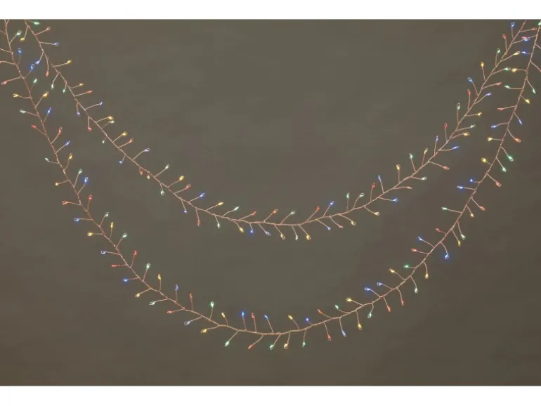 LED-Drahtlichterkette 720 LEDs Multi-Color Transparentes Kabel 13 m