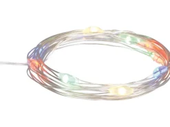 LED-Drahtlichterkette 10 LEDs Multi-Color 1 m