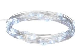 LED-Drahtlichterkette 40 LEDs Kaltweiß 4 m