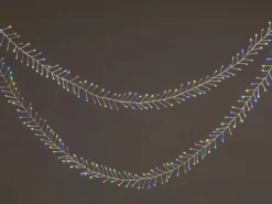 LED-Drahtlichterkette 720 LEDs Multi-Color Transparentes Kabel 12,2 m