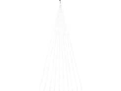 LED-Drahtlichterschweif 200 LEDs Warmweiß Transparentes Kabel 6,9 m