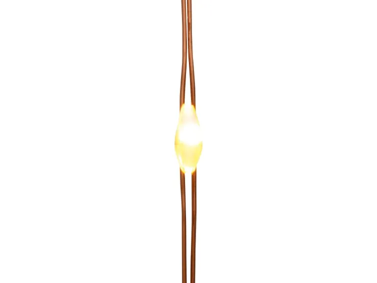 LED-Drahtlichterschweif 300 LEDs Warmweiß Transparentes Kabel 7,9 m