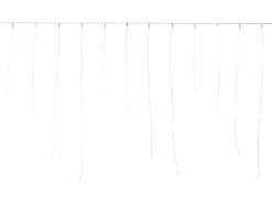 LED-Eisregenkette 100 LEDs Warmweiß Transparentes Kabel 6,9 m