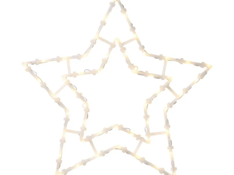 LED-Fensterlicht 50 LEDs Warmweiß 3-fach sortiert